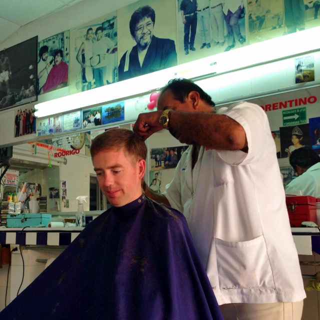 Getting a haircut in Mexico